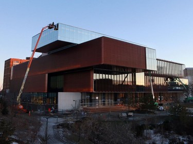 Construction is nearly complete on the Remai Modern Art Gallery at River Landing in Saskatoon on December 20, 2016.