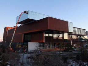 Construction was nearing completion on the Remai Modern Art Gallery in Saskatoon on Dec. 20, 2016