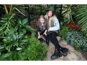 Kirby Criddle and her daughter Nevaeh Gordon pose in the conservatory in Saskatoon on December 14, 2016. (Michelle Berg / Saskatoon StarPhoenix)