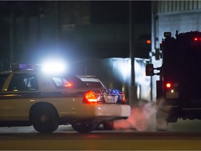 Saskatoon police were on scene at the Northwoods Inn on Idylwyld Drive North  Thursday, December 08, 2016.  (GREG PENDER/STAR PHOENIX)