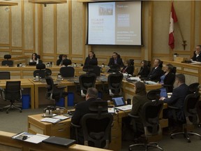 Saskatoon city council shown in March, 2016.