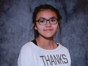 Rachel Isnana, 14, went missing from a home on the  Ahtahkakoop First Nation Saturday, Dec. 3. (Supplied/RCMP)