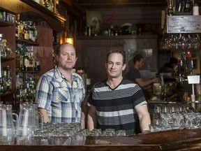 Daniel Beavis, left, and his brother Jay closed three restaurants in Saskatoon's downtown core over the last several months.