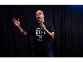 Comedian Ali Hassan says he feels "a little lucky" that his cross-Canada tour gets underway just as Donald Trump takes office.