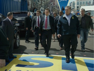 Kevin Bacon and John Goodman (R) star in "Patriots Day."