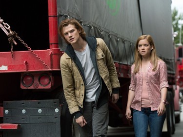 Lucas Till and Jane Levy star in "Monster Trucks."