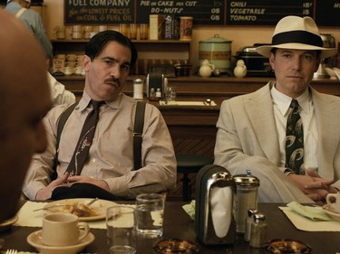 Chris Messina (L) and Ben Affleck star in "Live by Night."