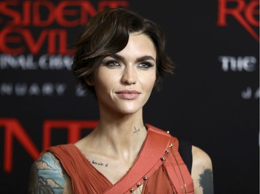 Ruby Rose arrives at the world premiere of "Resident Evil: The Final Chapter" at Regal L.A. Live, January 23, 2017, in Los Angeles, California.