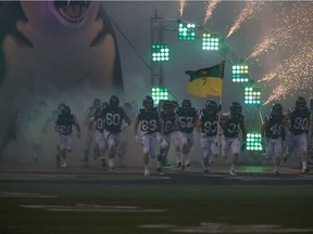 The University of Saskatchewan football squad hits the field