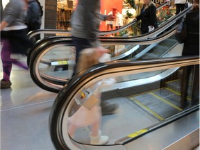 A man was taken to hospital in Saskatoon after suffering an injury while he was repairing an escalator at Midtown Plaza.