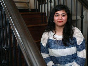 University of Saskatchewan student Arisha Nazir is photographed in her home in Saskatoon on January 30, 2017. She will be MCing the vigil in front of City Hall Jan. 31 for the lives lost in the Quebec mosque shooting. (Michelle Berg / Saskatoon StarPhoenix)