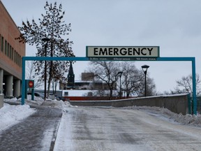 St. Paul's Hospital Emergency in Saskatoon on January 4, 2017.