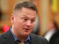 SASKATOON, SK - September 19, 2016 - City Councillor Darren Hill speaks during a city council meeting in Saskatoon on September 19, 2016 . (Michelle Berg / The StarPhoenix)