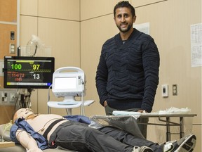 Dr. Kabir Virdi wants to teach dentists how to handle the increasingly likely event that they'll have to deal with a medical emergency in their office. (Saskatoon StarPhoenix/Liam Richards)