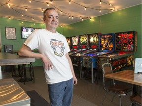 Jason Carroll, owner of Pokey's Pinball Cafe (Saskatoon StarPhoenix/Liam Richards)