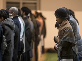 The Islamic Association of Saskatchewan invited the public to an open prayer service, in the wake of the mass shooting at a mosque in Quebec, at the Islamic Centre in Saskatoon, SK on Monday, January 30, 2017. (Saskatoon StarPhoenix/Liam Richards)