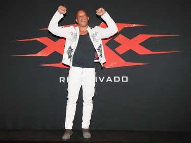 Vin Diesel attends the Mexico City premiere of Paramount Pictures' "xXx: Return of Xander Cage" at Auditorio Nacional on January 5, 2017 in Mexico City, Mexico.