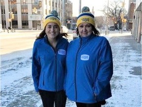 Addie Stewart (left), volunteer coordinator at The Bridge, and Marilyn Jackson, event director at The Lighthouse, are co-organizers of Coldest Night of the Year Walkathon in Saskatoon.