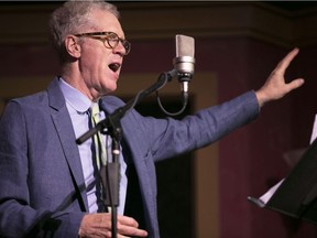 Stuart McLean performs during his Vinyl Cafe show on July 14 2014, in Hudson, Quebec