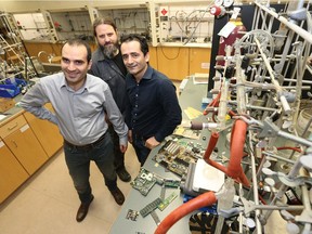 Hiwa Salimi, Stephen Foley and Loghman Moradi (l-r) are behind a new company that could transform the way electronics are recycled.