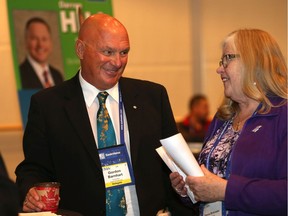 Newly-elected SUMA president Gordon Barnhart at the association's annual convention in Saskatoon on Monday.