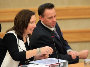 Saskatoon Coun. Ann Iwanchuk and Coun. Troy Davies both support reconsidering the rules that determine how city council members can spend their communications allowance. (GREG PENDER/The StarPhoenix)