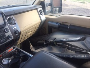 A rifle on the passenger seat of a Saskatchewan farm truck. A former RM of Biggar councillor is worried a SARM resolution could lead to more violence in the province.