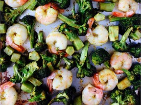 Roasted shrimp and broccoli (Renee Kohlman photo)