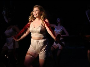 Greystone Theatre's Cabaret — starring Rachelle Block as Sally Bowles — runs until April 1.