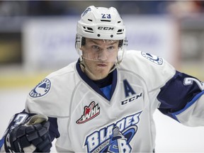 Braylon Shmyr is among the potential overagers for the Saskatoon Blades next season.