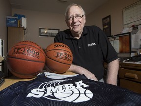 Retiring Saskatoon Minor Basketball Association executive director Ian Mirtle at home in Saskatoon.