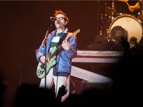Rivers Cuomo from Weezer performs at SaskTel Centre on March 31.