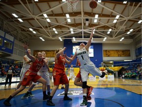 The University of Saskatchewan Huskies played the Laval Rouge et Or in U Sports Final 8 women's basketball quarter-final action Thursday, March 10, 2017, at Victoria, B.C.