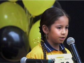 A still photo from the documentary "Bee Nation" is shown in a handout photo