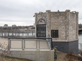 The old pump house at River Landing.