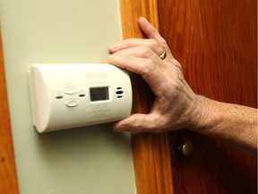 A carbon monoxide detector.