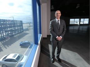 Tom McClocklin, managing director of Colliers International in Saskatoon, inside the vacant Consolidated Gypsum building in the city's north end.