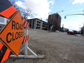 The City of Saskatoon is looking to make big changes to Victoria Avenue by eliminating one traffic lane between Eighth and 11th streets and adding bike lanes on either side. (MICHELLE BERG/The StarPhoenix)