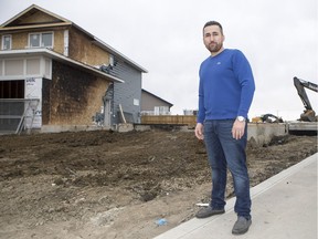 SASKATOON,SK--APRIL 13/2017-0415 News Fire Savour Identified- Sam Hermez, who alerted a local family to the fact their house was being damaged by fire last week and is now being praised as a hero for his bravery by the homeowners, stands for a photograph on the remain of a the house that was on fire in Saskatoon, SK on Thursday, April 13, 2017. (Saskatoon StarPhoenix/Liam Richards)