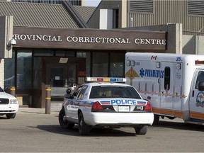 Police and MD Ambulance were on scene at the Provincial Correctional Centre after a reported death at the facility Thursday, September 13, 2012.
