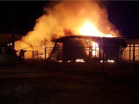 The social development building on Ahtahkakoop First Nation was destroyed by a fire on April 17.
