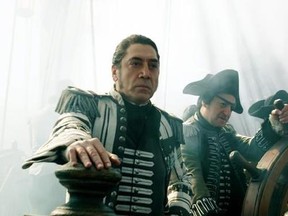 In this image released by Disney, Javier Bardem portrays Captain Salazar in a scene from &ampquot;Pirates of the Caribbean: Dead Men Tell No Tales.&ampquot; (Disney via AP)