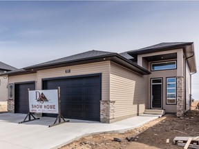 D&S Homes' latest show home is located at 959 Stony Cres in Martensville and features a large bi-level design. (Photo: Scott Prokop)