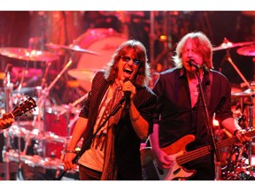 The rock band Foreigner performs during the Live Nation Celebration of National Concert Day at Irving Plaza on May 1, 2017 in New York.