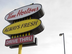 A 47-year-old man was in a vehicle parked next to the Tim Hortons in the 1800 block of McOrmond Drive. Police believe the driver of the vehicle "accelerated accidentally," at which point the car jumped the curb and struck the building's wall.
