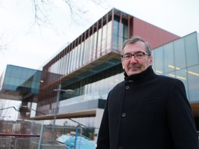 SASKATOON, SK - December 5, 2016 - Remai board chair Alain Gaucher stands in front of the Remai Modern in Saskatoon on December 5, 2016. (Michelle Berg / Saskatoon StarPhoenix)