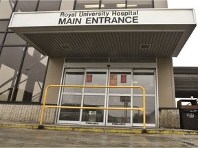 An entryway to Royal University Hospital Friday, March 26, 2010.