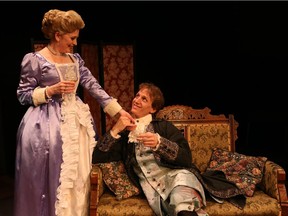 Johnna Wright and Rob van Meenen perform in Les Liaisons Dangereuses at Live Five.