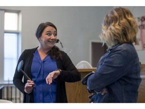 Christine Krowchenko, right, and Zoe Stiglitz star in the female version of The Odd Couple.