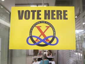 An advance polling station at Confederation Mall for the upcoming Metis Election in Saskatoon, SK on Saturday, May 20, 2017. (Saskatoon StarPhoenix/Kayle Neis)